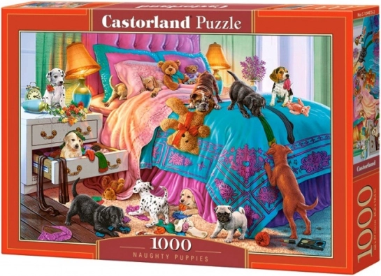 Puzzle 1000 pièces - Chiots espiègles