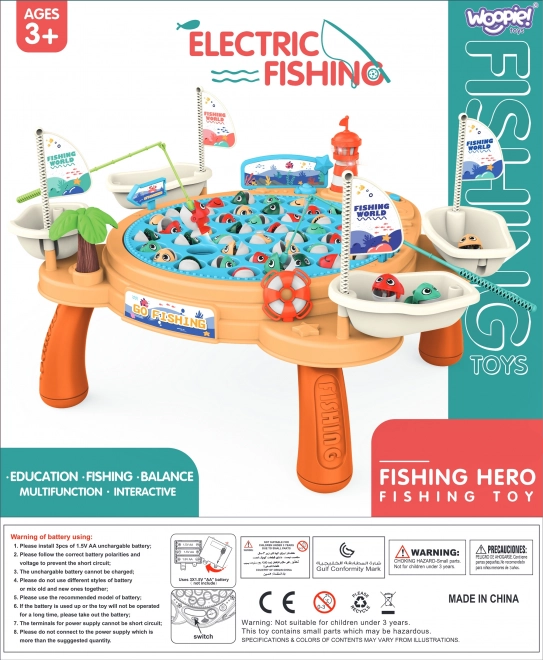 Table de pêche interactive Bateau pirate pour enfants