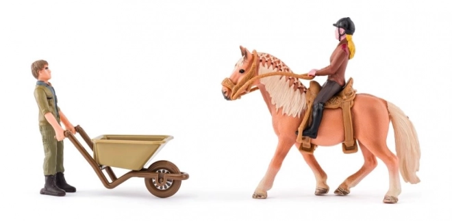 Faunica ferme avec cheval et accessoires