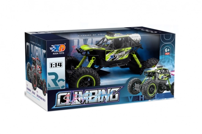 Voiture tout-terrain télécommandée à l'échelle 1:14 vert