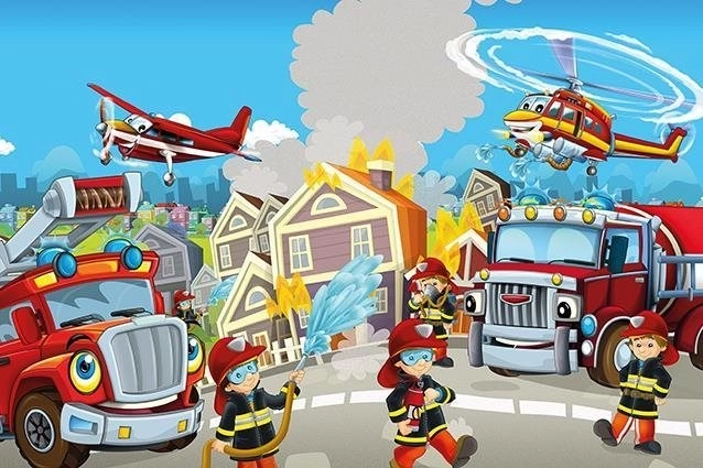 Puzzle en bois Pompiers – héros 50 pièces