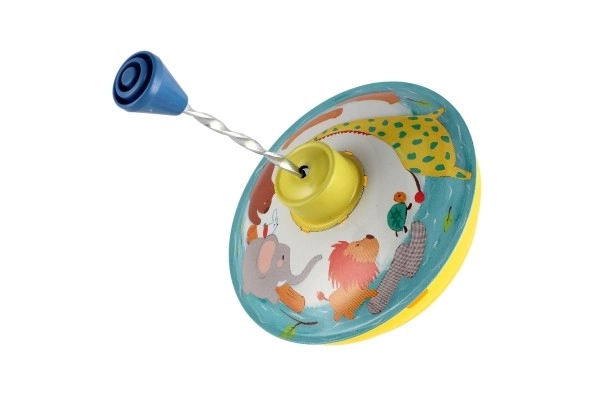 Toupie tournante diamètre 12cm métal 2 couleurs 6 pièces en boîte