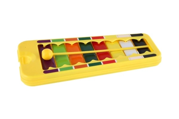 Xylophone plast/bois 24cm avec mailloche en boîte 29x16x3cm