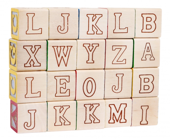 Camion en bois avec remorque et blocs pour enfants 2+ Jouet éducatif + blocs avec lettres et chiffres