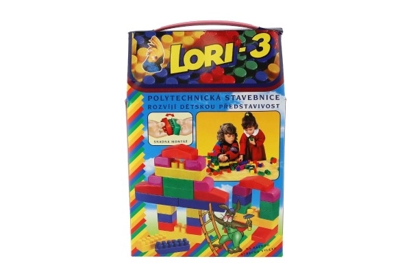 Jeu de construction LORI 3 plastique 50 pcs dans une boîte 19x28x10cm