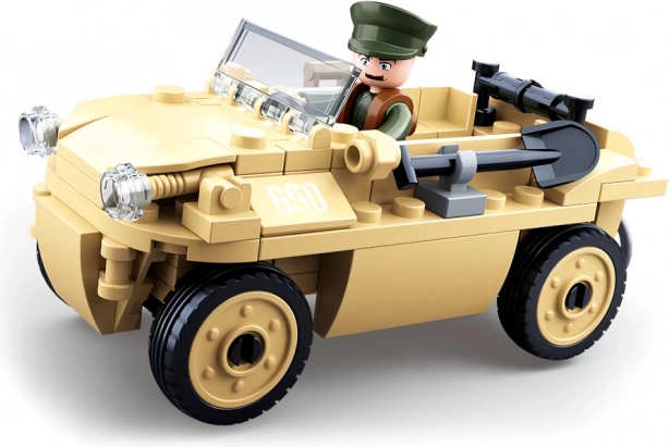 Sluban maquettes de la Seconde Guerre mondiale : véhicule amphibie allemand Schwimmwagen