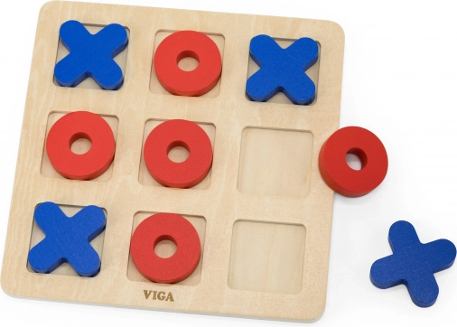 Jeu Classique de Morpion en Bois par Viga