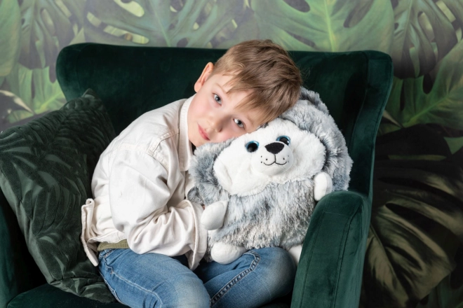 Cozy Noxxiez HW702 Husky - coussin en peluche chauffant 3 en 1