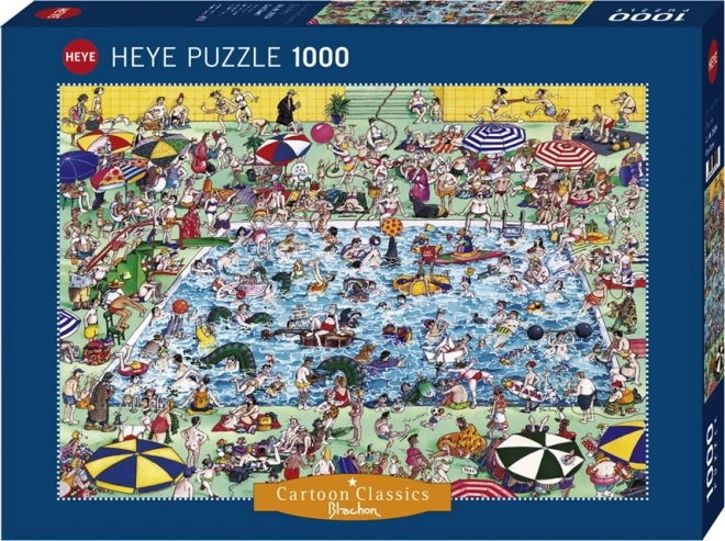Puzzle 1000 pièces Jeu au bord de la piscine
