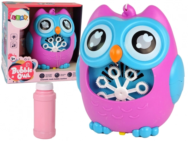 Machine à bulles son Hibou Rose
