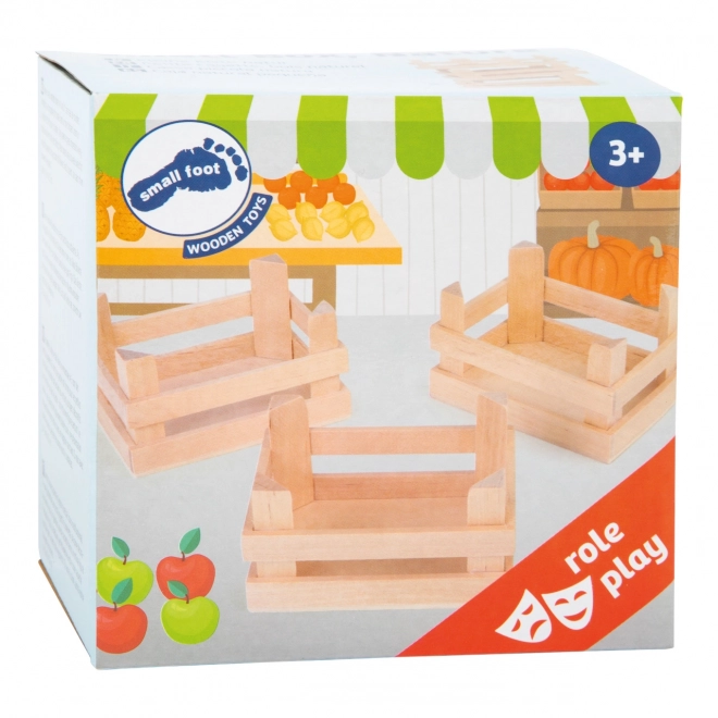 Small Foot Ensemble de petites caisses alimentaires 3 pcs