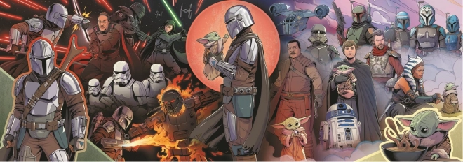 Puzzle panoramique The Mandalorian Aventures 1000 pièces