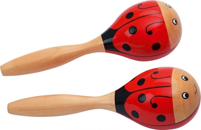 Maracas en bois Coccinelles 2 pcs Goki
