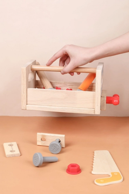 Lucy & Leo Grand charpentier - ensemble en bois d'outils avec établi