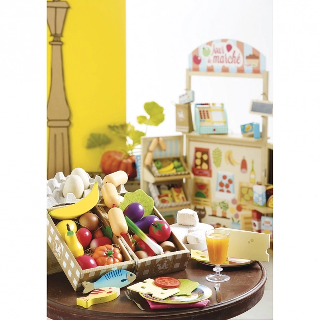 Vilac Ensemble de fruits et légumes en bois