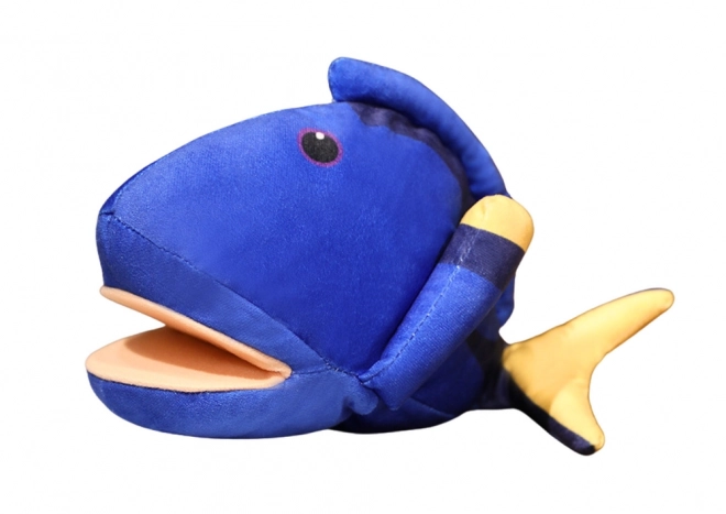 Mascotte en peluche Poisson Bleu Marionnette 25 cm