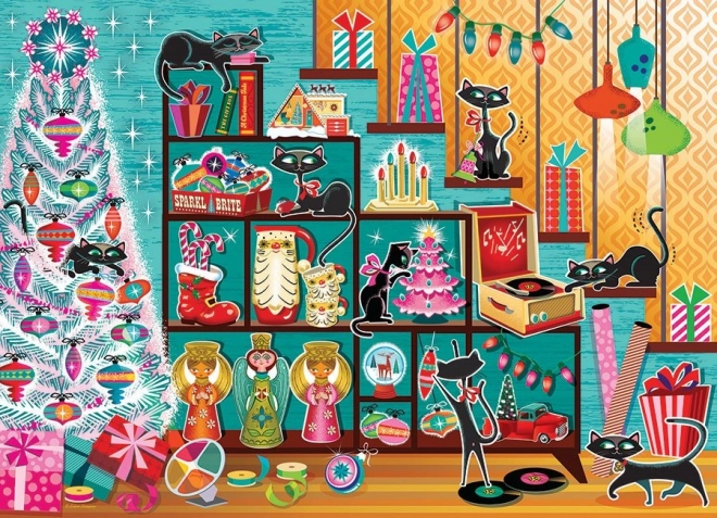 Puzzle Chats de Noël 1000 pièces