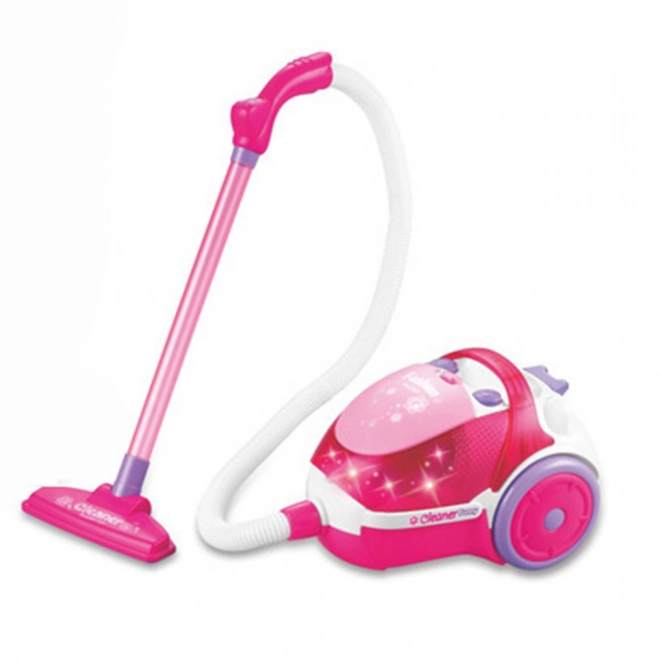 Aspirateur rose pour enfants avec fonction d'aspiration