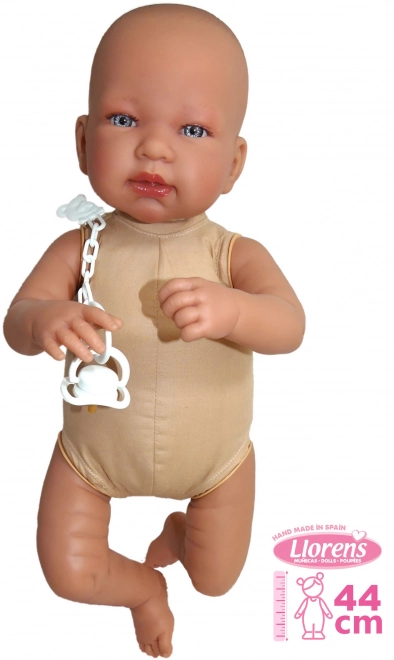 Poupée bébé réaliste avec sons et corps doux 44 cm