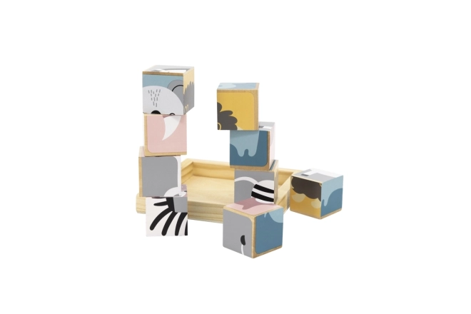 Blocs en bois 9 pcs