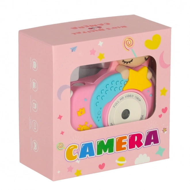 Appareil photo numérique rose pour enfants
