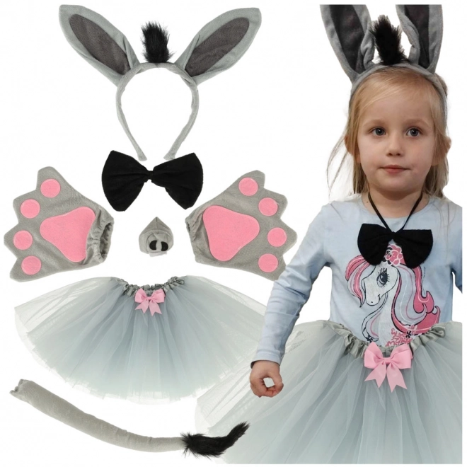 Costume d'âne en 7 pièces