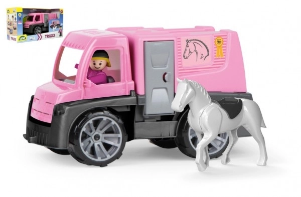Auto Truxx transport de chevaux avec figurines en plastique 26cm dans une boîte 39x22x16cm 24m+
