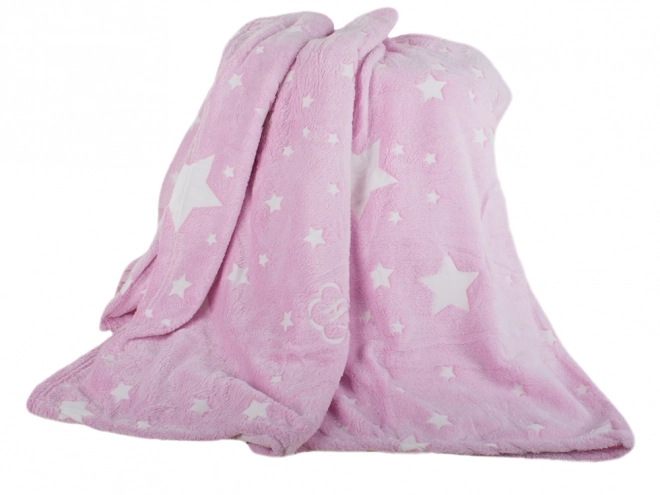 Couverture douce lumineuse avec motifs fluorescents 150x180 cm