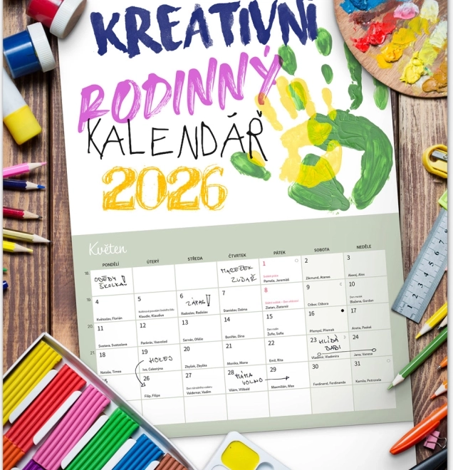Calendrier familial créatif 2026