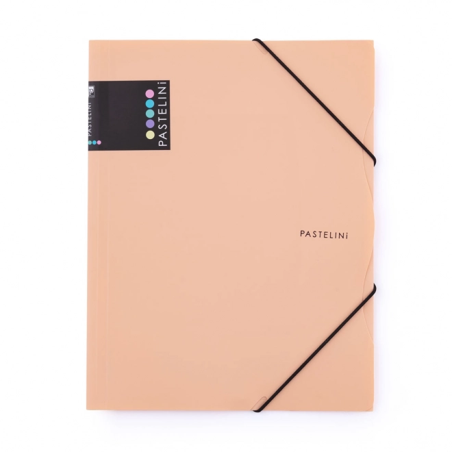 Dossier avec élastique A4 abricot PASTELINI