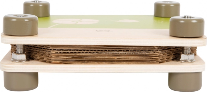 Petit Presse-fleurs en bois "Découvrir"