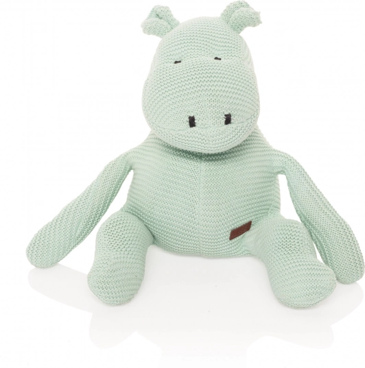 Jouet tricoté Hippopotame, Menthe