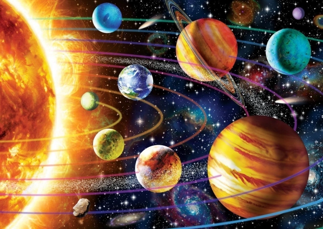 Puzzle lumineux Système solaire 1000 pièces