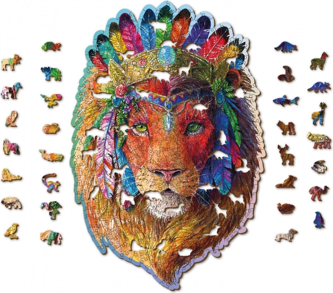 WOODEN CITY Puzzle en bois Lion Mystique 505 pièces