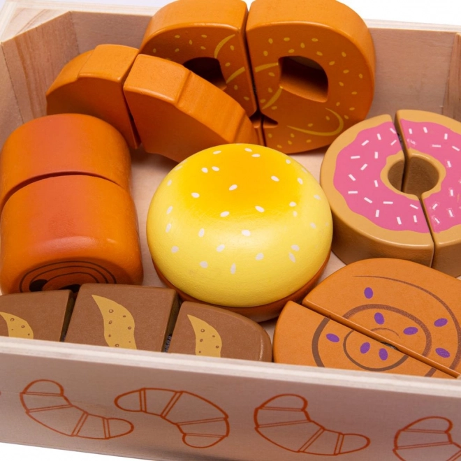 Bigjigs Toys Découpe de viennoiseries en boîte