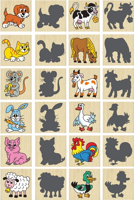 Pexeso Animaux et leurs ombres