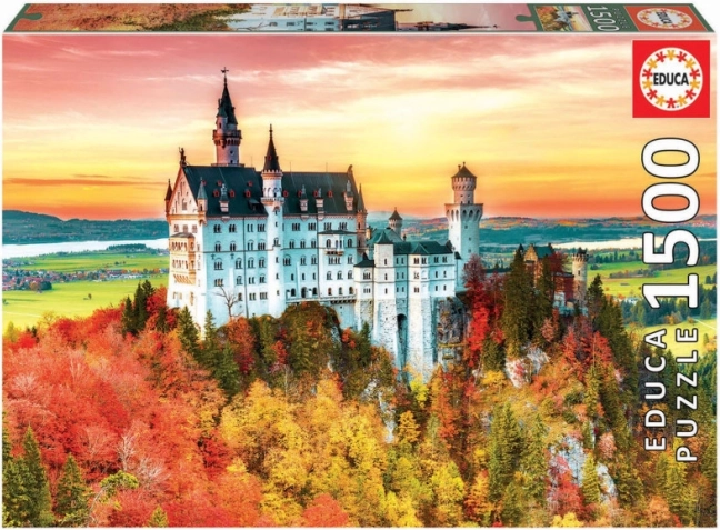 Puzzle Automne à Neuschwanstein 1500 pièces EDUCA