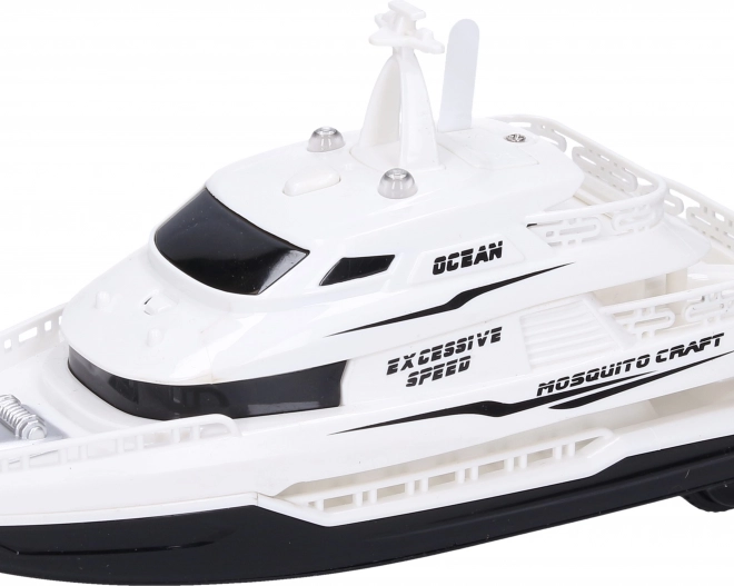 Bateau à inertie avec effets Blanc 22 cm