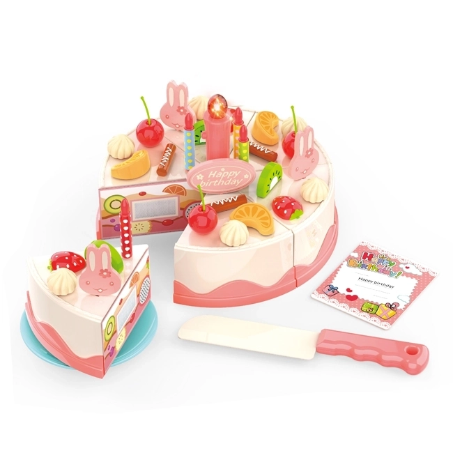 Gâteau d'anniversaire Woopie à découper avec des fruits et des bougies - 40 pièces