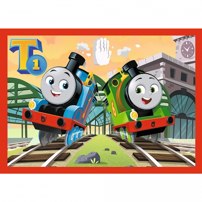 Puzzle 4v1 Courageux Thomas, Thomas et ses amis