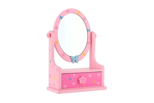 Miroir pour enfants avec boîte à bijoux