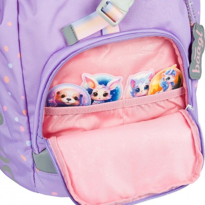 BAAGL 3 SET Airy Peluches: sac à dos, trousse, sac