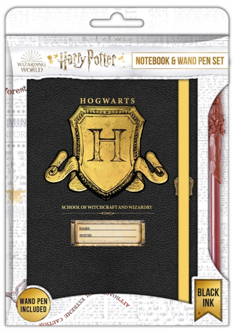 Ensemble de bloc-notes et crayon Harry Potter Poudlard