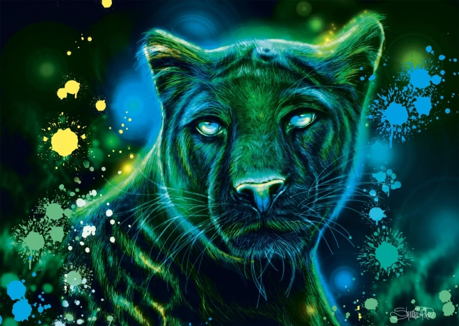 Puzzle Schmidt Neon : Panthère 1000 pièces