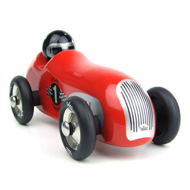 Voiture de course historique rouge Vilac