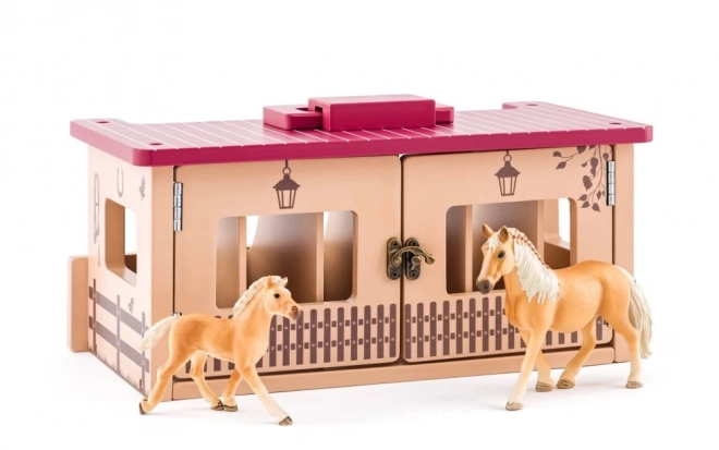 Écurie en bois pour 6 chevaux