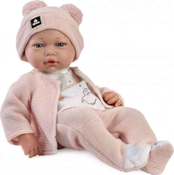 Poupée bébé réaliste avec corps souple en tissu 36 cm