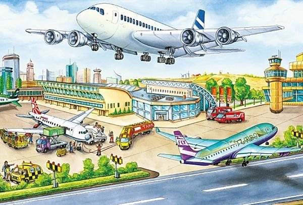 Aéroport plein d’action