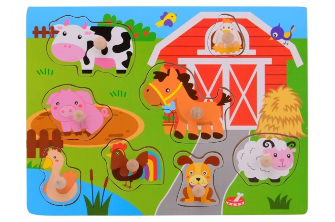 Puzzle en bois avec poignée petit