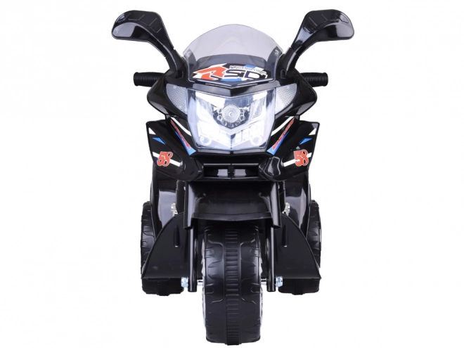 Moto de sport pour enfants avec éclairage LED coloré – Noir